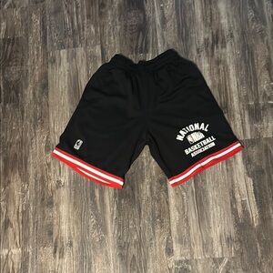 NBA Black and Red Athletic Shorts